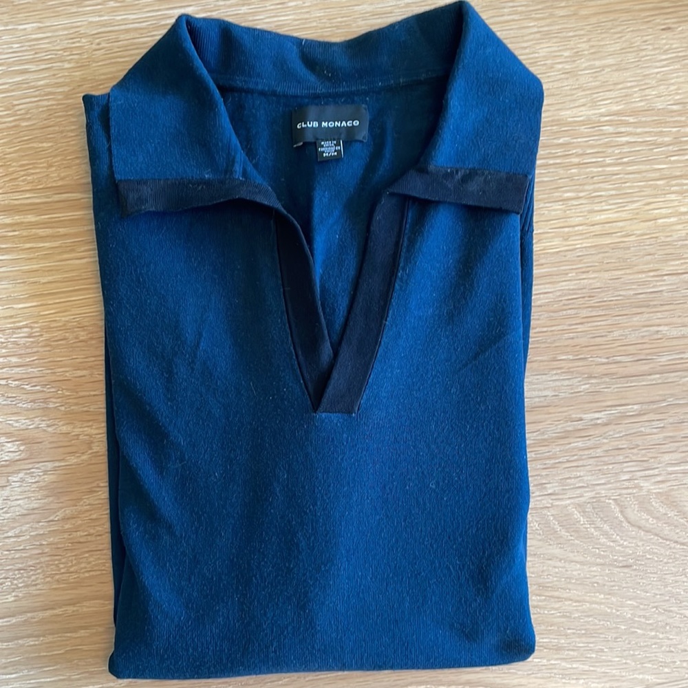 Club Monaco men long sleeve polo shirt